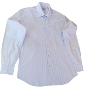 POGGIANTI 1958 Multithread Striped Long Sleeve Shirt, Large, Blue Multi